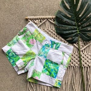 Lilly Pulitzer Shorts Size 00 - Callahan Patchwork Printed